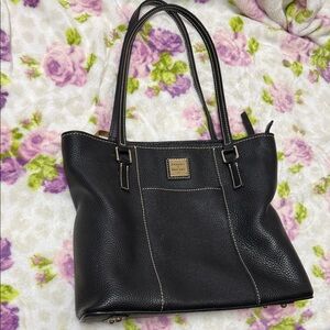 Dooney & Bourke Black Pebbled Leather Tote